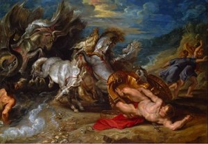 hippolyte - phèdre - rubens La mort d'Hippolyte